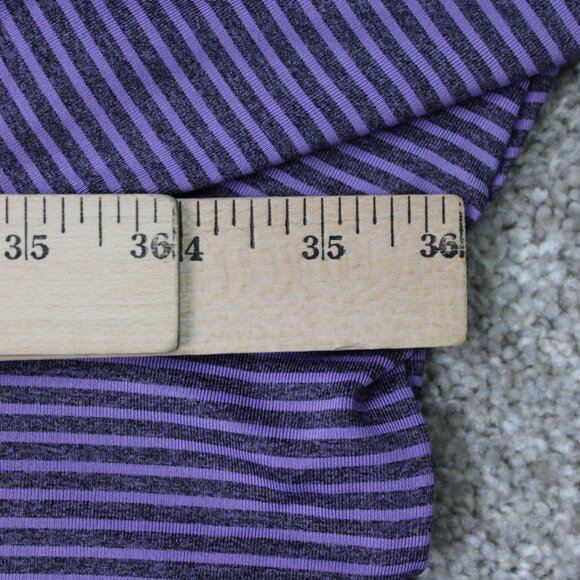 Reebok Golf Polo Shirt Mens 6XL Purple Striped Speedwick Short Sleeve Pullover - Picture 14 of 16